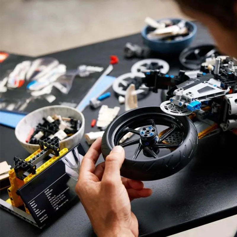 42130 Motorcycle 1000 RR Model Building Blocks Set, 1920 Pieces Bricks, MOC Toys Christmas and Easter Gift for Kids Or Adult