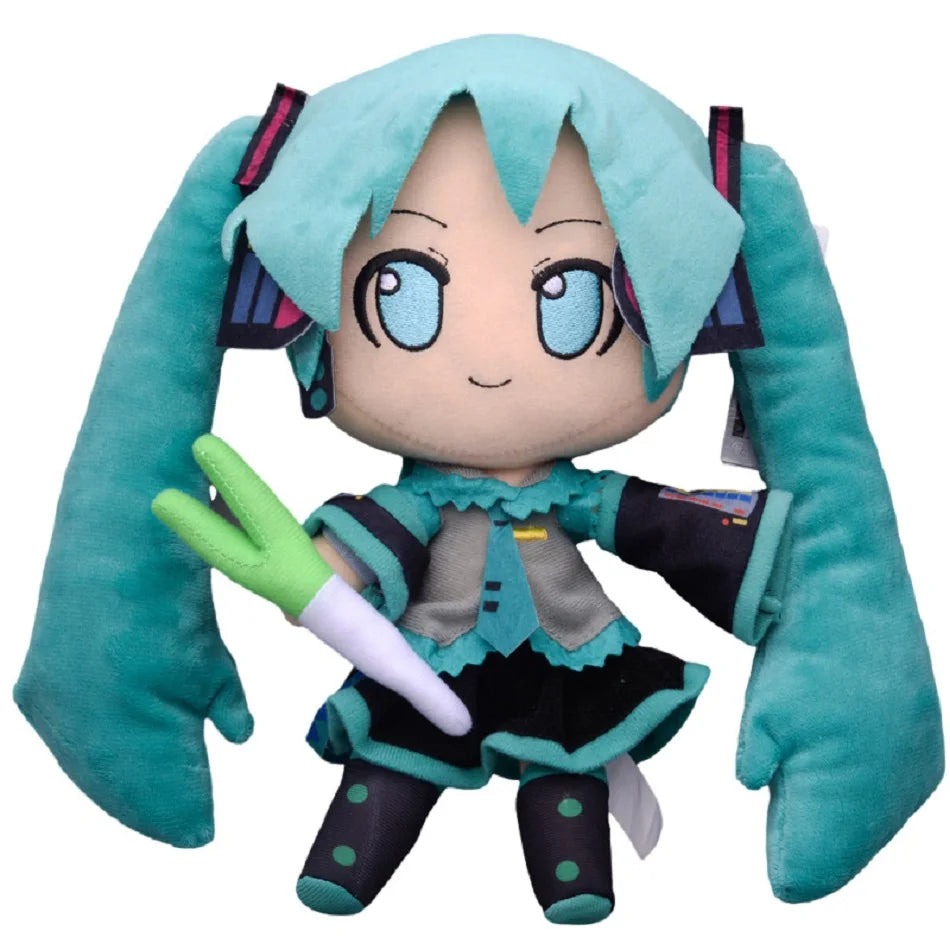 23-28cm Japanese Anime Plush Stuffed Toy Hatsune Miku Plush Doll Soft Pillow Future Doll Cute Christmas Gift for Children