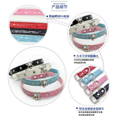 Halloween Cat Collars Adjustable Pet Collar Dog Necklace Kitten Puppy Pendant Pet Products Cat Accessories Halloween Decoration