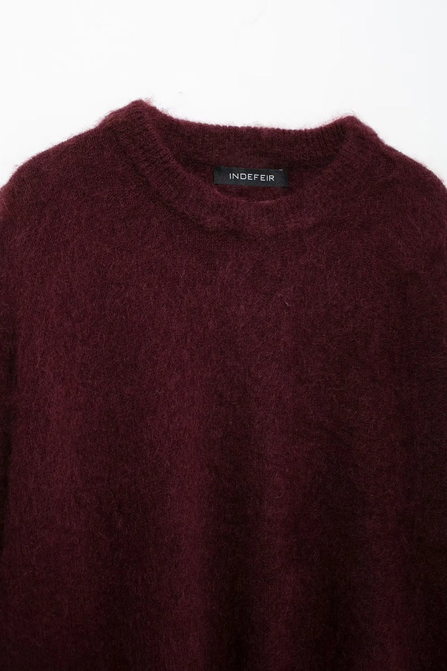 HH Autumn Sweater For Women Fashion Vintage Wine Red Knitted Pullover Long Sleeve O Neck Sweatshirt High Street Knitwear Top