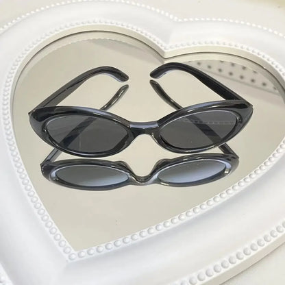 Mini Oval Sunglasses Labubu Fashion Transparent Plastic Glasses for Mini Plush Cotton Doll Kpop Idol Doll Sunglasses Accessories