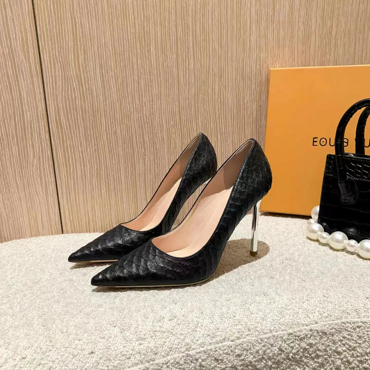 Women's Shoes White Stilito Sexy Ladies Pumps Pointed Toe Footwear Vacation Spring Popular High Quality Fashion Stylish Shoe Y2k