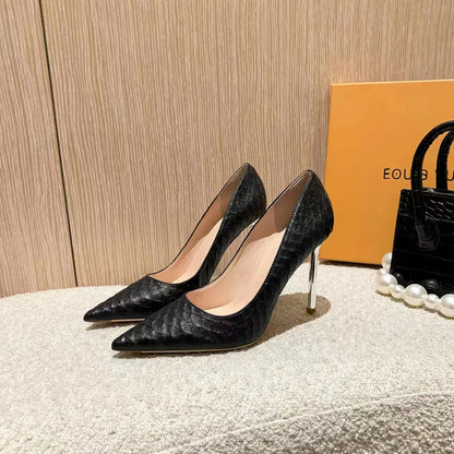 Women's Shoes White Stilito Sexy Ladies Pumps Pointed Toe Footwear Vacation Spring Popular High Quality Fashion Stylish Shoe Y2k