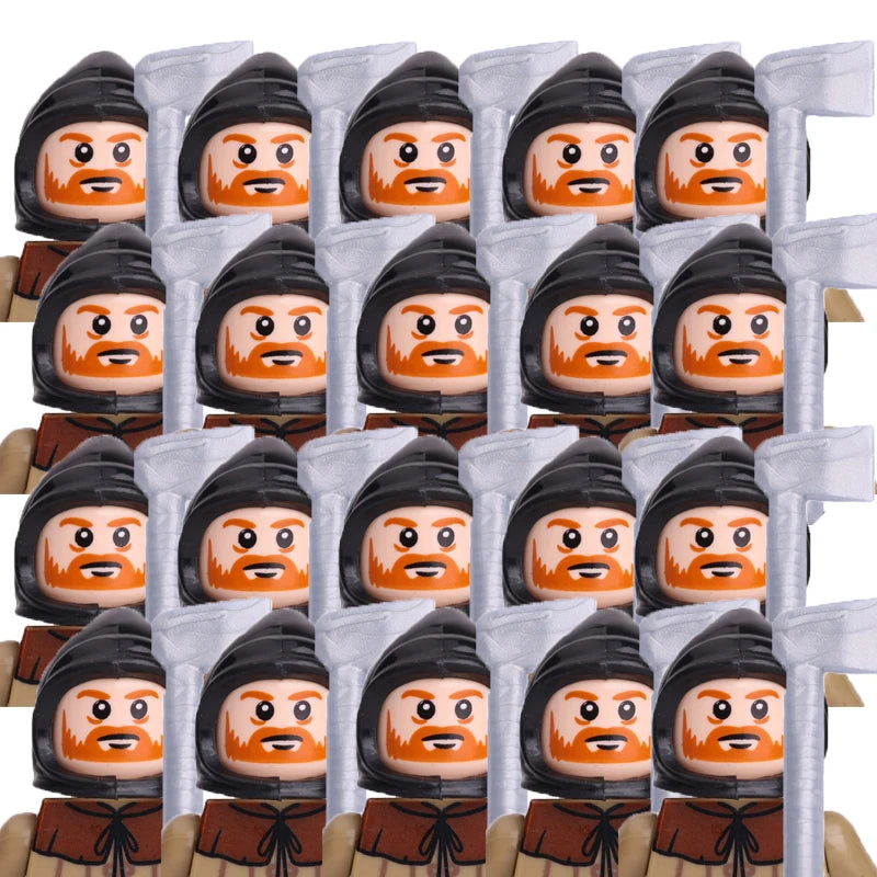 Military Building Blocks Medieval Solider Figures Gifts Toys Weapons Shield Holy Roman Saint Lazarus Jerusalem Knight Legion MOC