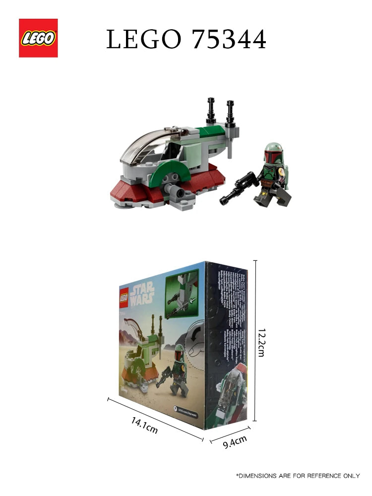 LEGO 75344 Star Wars Boba Fett's Starship Microfighter, Building Toy Vehicle with Adjustable Wings and Flick Shooters