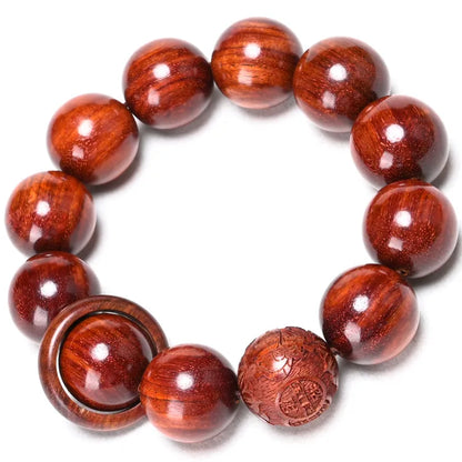 African Lobular Red Sandalwood Beads Zambia Red Sandalwood Hand String 8mm 108 Rosary Beads Men's and Women's Bracelet Wholesale