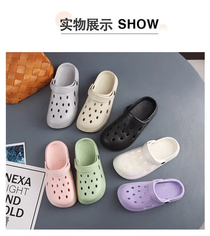 Mens Summer Beach Sandals Unisex Casual Garden Clogs Outdoor Wide Toe Cross Sandals for Ladies Non Slip House Shower Slippers