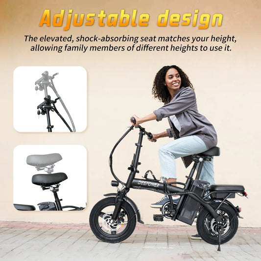 IDOTATA Ebike K300 Mini Folding Ebike for Adults, Electric Bike,Electric Bicycle with Lithium Battery,20MPH Commuting e-bike