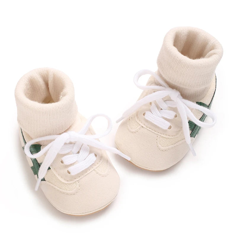 Spring and Autumn Baby Shoes for Boys and Girls 0-1 Years Old Shoes and Socks Do Not Drop Soft Bottom Anti Slip Sneakers 6-12M