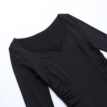 Cosplay Wednesday Dress Lady Halloween Costume for Women Sexy Long Fishtail Skirt Female Pagoda Sleeve Christmas Family Part # 1