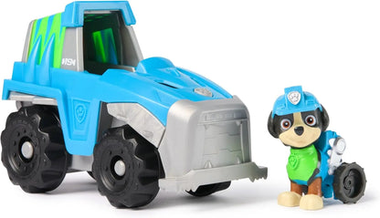 Original Paw Patrol Rex’s Dinosaur Rescue Vehicle with Collectible Action Figure Anime Doll Kids Toy Birthday Christmas Gift