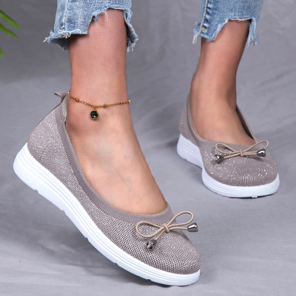 Spring new women's sports shoes, fashionable, breathable, lightweight, non-slip, wear-resistant, casual sports shoes, flat shoes