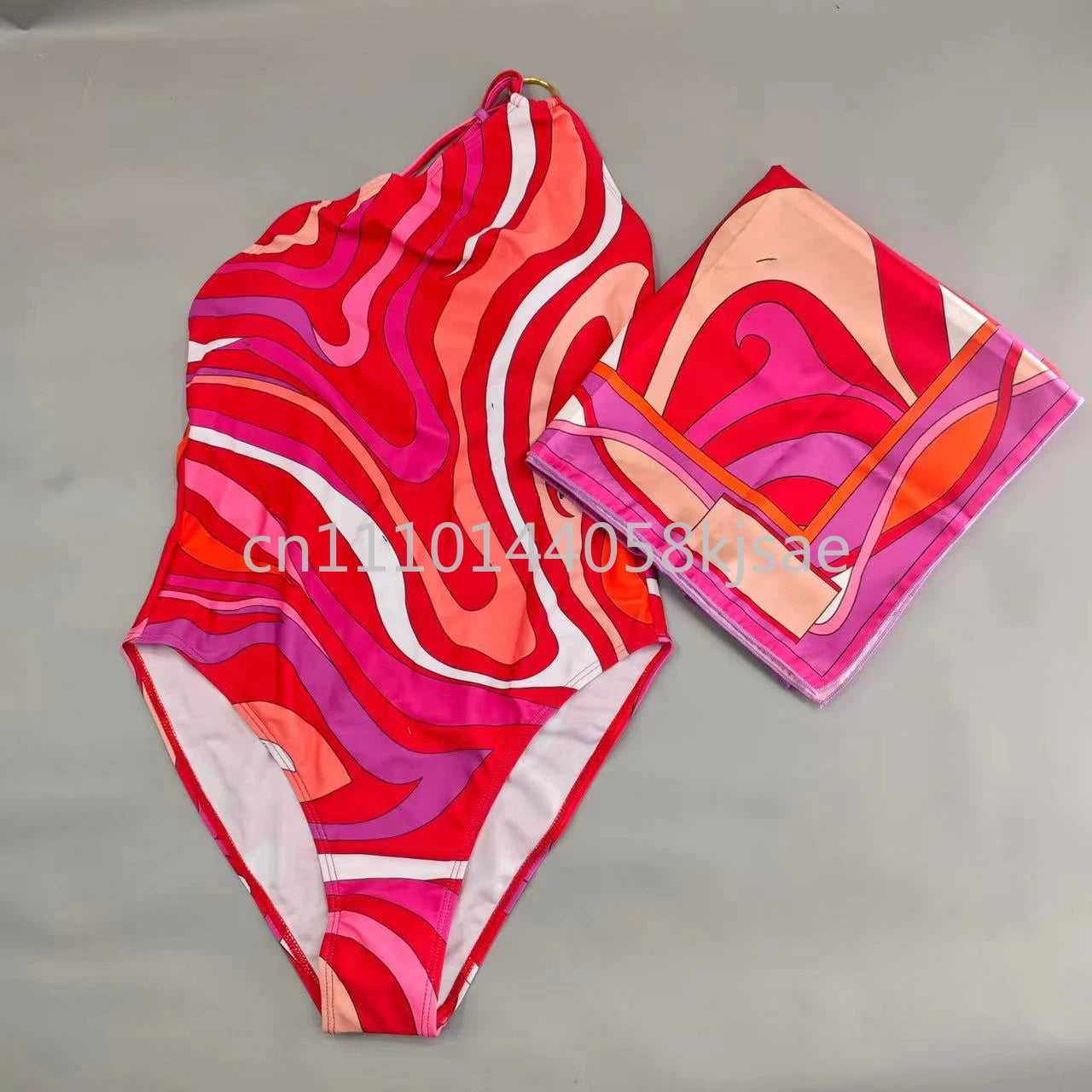 Luxury Design Women's Black Red Scarf Bikini Sets Letter Signature Logo Beachwear Designer Brand Lady Headband Swimsuit Swimwear
