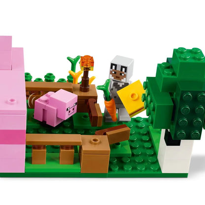 LEGO Building blocks Sets MC My Mini World Game Series Building Blocks The Baby Pig House Farm Children's Toys Assembling Gift
