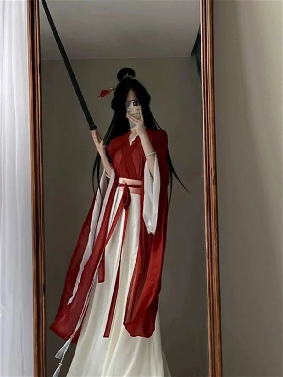 Cosplay Costume Ancient Chinese Traditional Women Purple Hanfu Dress Dance Dress Summer Hanfu Wei Jin Dynasty Princess