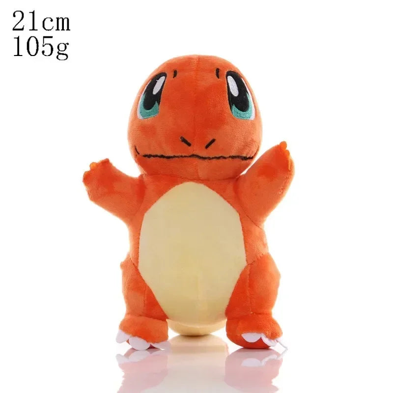 EtherealBe 21cm orange Charmander plush with cream belly and embroidered eyes ideal Pokemon plush stuffed animals gift