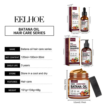 EELHOE Batana Oil Hair Shampoo and Conditioner Anti Frizz Bright Deep Nourish Anti Hair Loss Treatment for Hair Growth Products