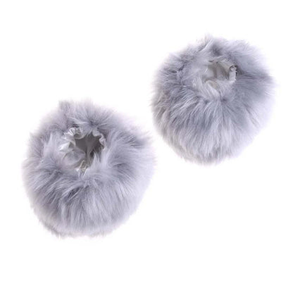 Winter Warm Women Faux Fur Arm Sleeve Soft Elastic Wrist Slap On Cuffs Arm Warmer Plush Thicken Accessories Fashion Coat Decora