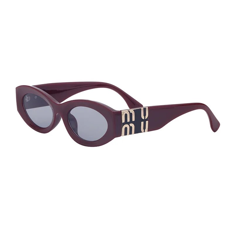 Vintage Oval Women's Sunglasses Luxury Designer Brand Men's Small Frame Cat Eyes Sunglasses gafas de sol UV400
