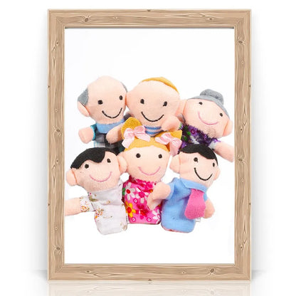 10pcs Cartoon Biological Animal Finger Puppet Storytelling Hand Puppet Plush Toys Baby Favor Dolls Funny Kids Christmas Gift