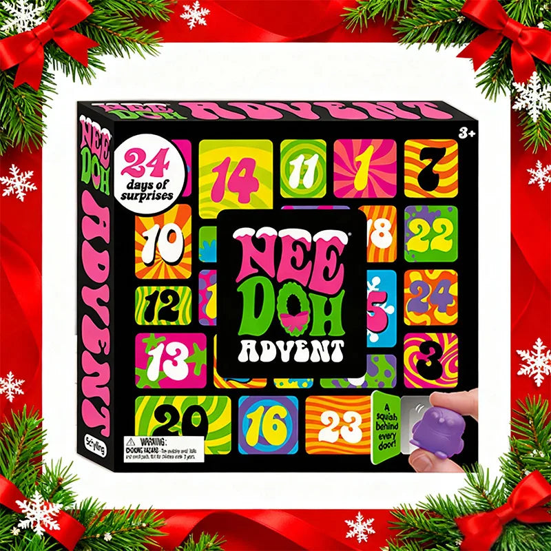 Christmas 2025 Nee Doh Advent Calendar Gift 24 Day Countdown New Year Family Friends Children Blind Box Party Props Mood Stuffs