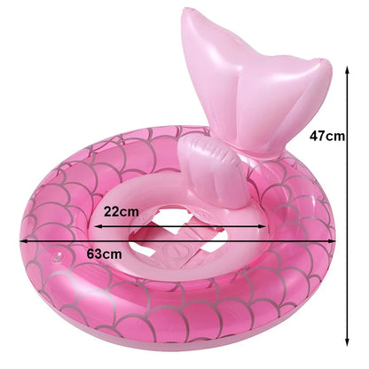 Rooxin Flamingo Swimming Circle Baby Infant Float Pool Swimming Ring With Sunshade Floating Seat Summer Beach Pool Party Toys