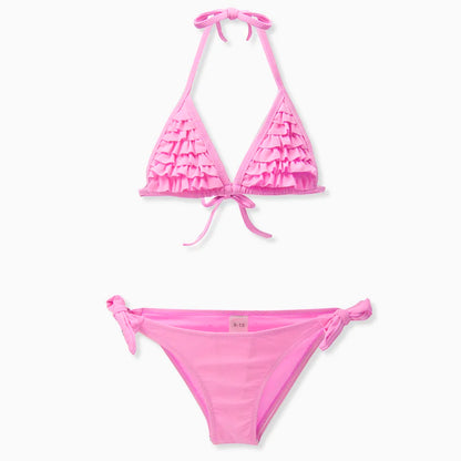 7-14Year Butterfly Print Child Bikini Set 2025 Girls Swimsuit Swimwear For Kids Summer Brazilian Teen Baby Swimming Suit Biquini