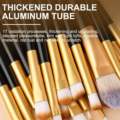 8/22/34Pcs Makeup Brush Set Portable Soft Eyeshadow Brushes Powder Foundation Brush Multipurpose Blending Cosmetic Beauty Tool