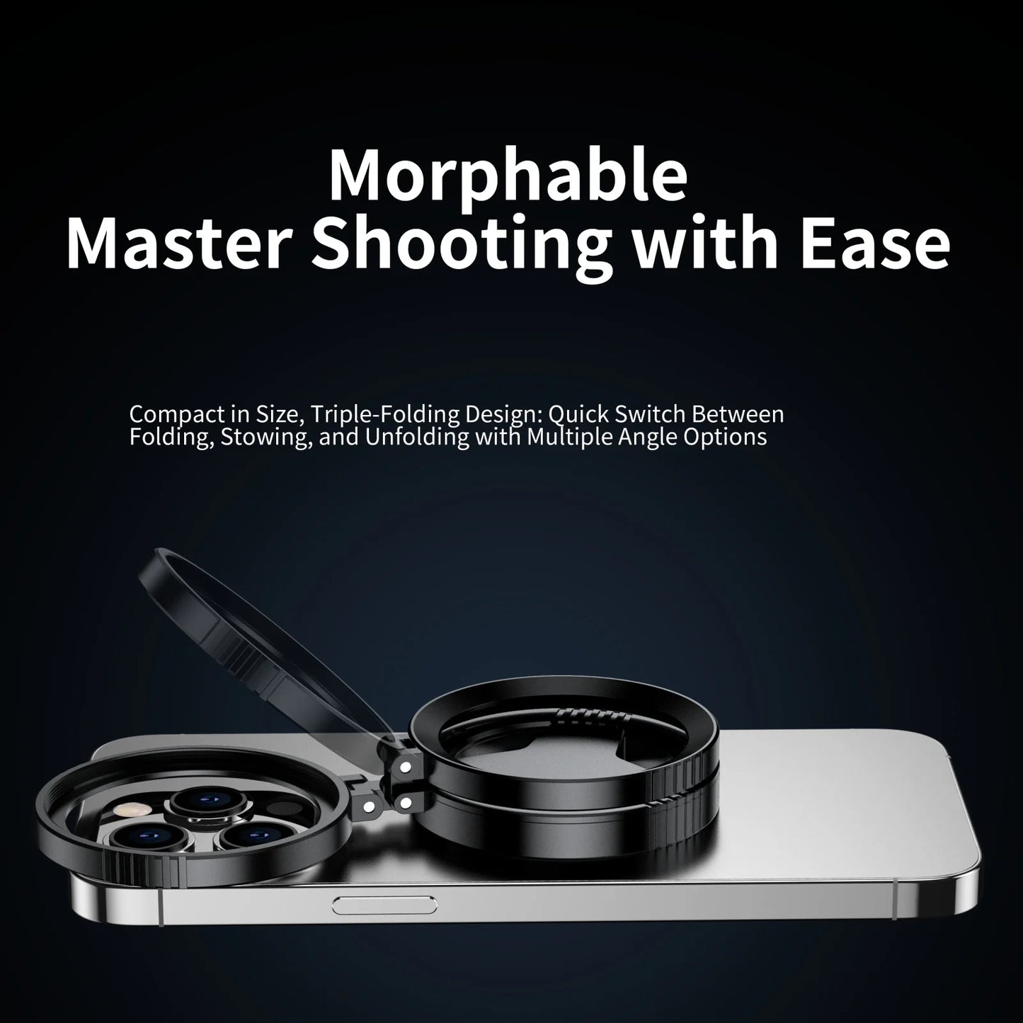 52mm CPL Polarizer Filter Magnetic Holder For iPhone 16 15 14 Pro Max Plus Andriod Smartphone for Vlogging Filter Stand bracket