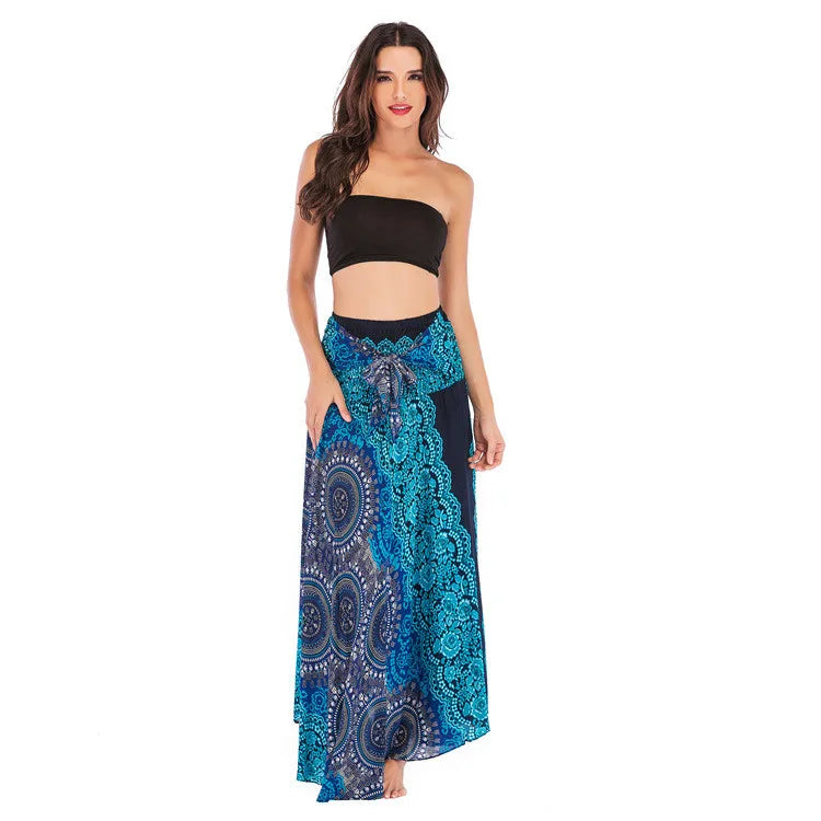 Sexy Summer Long Boho Bottom Women Skirt Vintage Casual Ropa Mujer Faldas Loose Fashion y2k Maxi Skirts Woman Clothing Saia Jupe