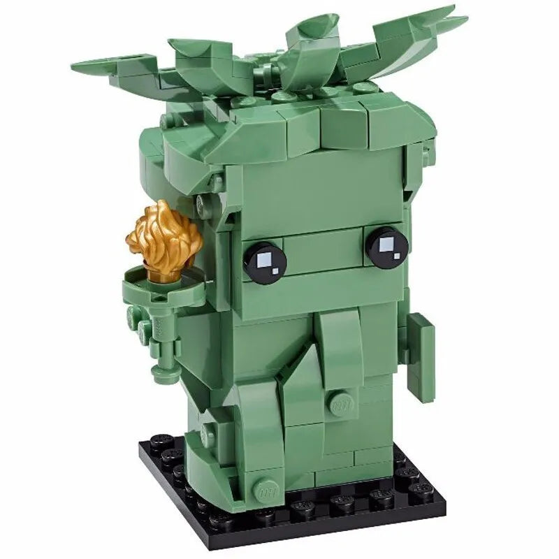 Lego Block Square Head Series 40367 40378 40421 40443 Statue of Liberty Square Children's Toy Gifts