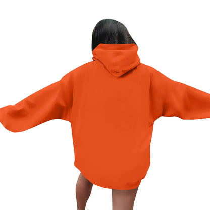 Women Halloween Printed Hoodie Casual Long Sleeve Sweatshirt Fashion Oversize Pullover Cozy Winter Streetwear Chic Loungewear