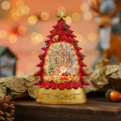 Christmas LED Candle Lantern Decorative Holiday Light Creative Tabletop Decor for Kids Window Display Festive Home Decoration