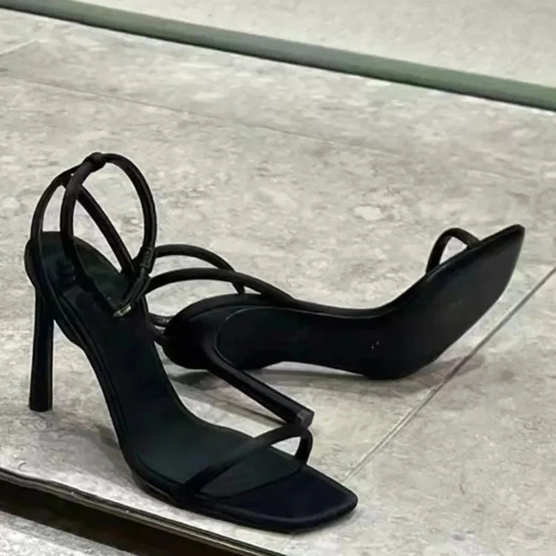 Women's Sandals Summer High Heel 2025 Fashion Elegant High Heel Shoe Open Toe Banquet Shoe Women Shoe Zapatos