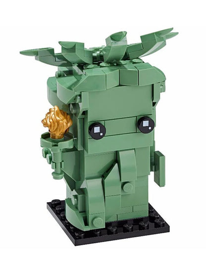 Lego Block Square Head Series 40367 40378 40421 40443 Statue of Liberty Square Children's Toy Gifts