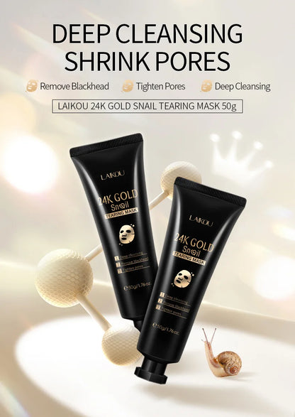 Sakura Peeling Face Mask Deep Cleansing 24k Gold Blackhead Removed Tear Off Mask Repairing & Smoothing Facial Skin Care 50g