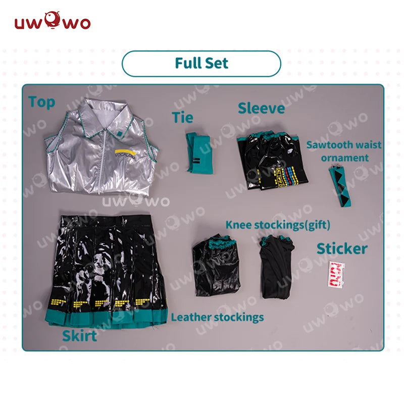 UWOWO Mikku Cosplay Costume Mikku Classic Original Anime Cosplay Outfits Halloween Dress Women's Clothing Costume