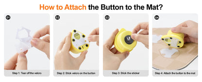 Mewoofun Dog Talking Button Set with Mat Communication Basic Get Started Kit Rechargeable Voice Recording Button 12 Packs
