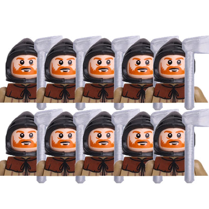 Military Building Blocks Medieval Solider Figures Gifts Toys Weapons Shield Holy Roman Saint Lazarus Jerusalem Knight Legion MOC