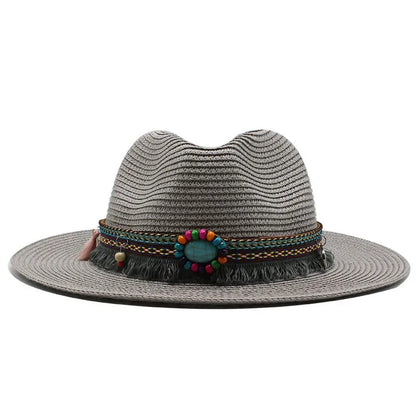 Fashion Panama Hats for Women Men 7 Colors Jazz Fedoras Cooling Sun Hats Summer Breathable Elegant Ladies Party Hat Wholesale