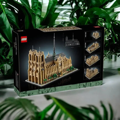 21061  LEGO  Architecture Notre-Dame de Paris Replica, Architectural Model Kit, Collectible Building Set for Adults