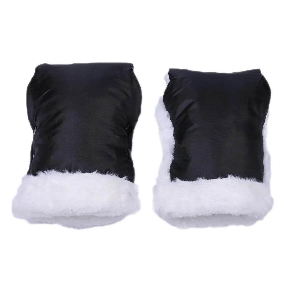Strollers Fleece Hand Muff Waterproof Baby Stroller Mittens Windproof Thick Warm Baby Buggy Handcover Stroller Accessories
