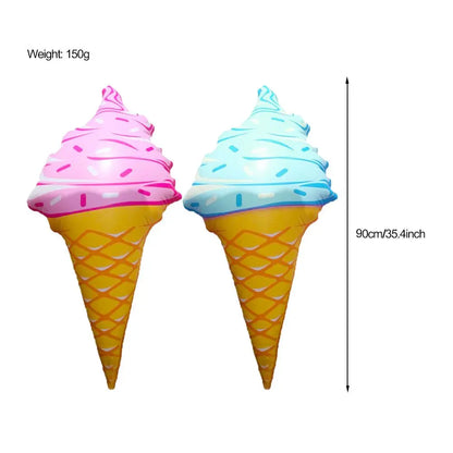 Cute Inflatable Ice Cream Swim Ring Lounger Pool Party Swimming Pool Floats for Adults Summer Outdoor Creative Pool Floats