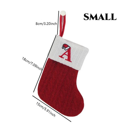 Christmas Alphabet Knitting Socks Christmas Tree Ornaments Christmas Decorations For Home 2024 Navidad Noel 2025Xmas Gift