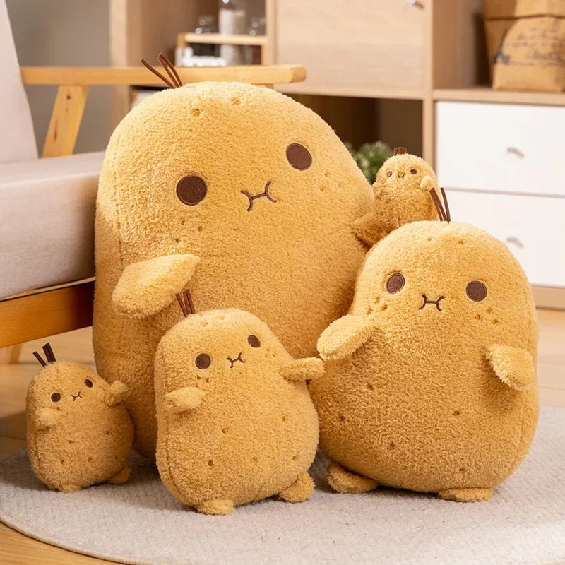 Squishy Potato Plush Toy Happy Fruit Plush Pillow Soft Stuffed Food Spud Doll Super Cute Peluche Kids Birthday Christmas Gift