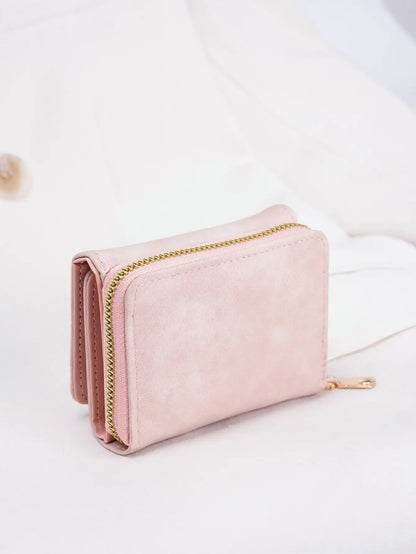 1pc Ladies' Short Wallet Suitable For Work & Business ID Card Credit Card For Christmas Gift For Young Girls Women White-Collar