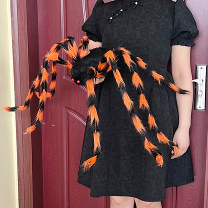 Halloween Horror Fake Spider Festival Party Outdoor Giant Plush Spider Haunted House Bar Halloween Home Decoration