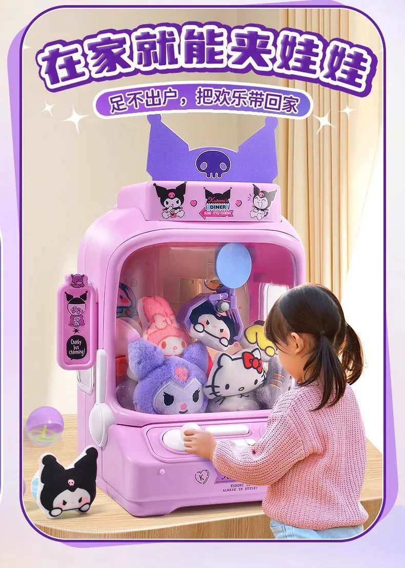 Sanrio Peripheral Children'S Toys Kuromi Claw Machine Clip Doll Machine Home Birthday Gift Girl Hand Toy Boy Toy Christmas Gift