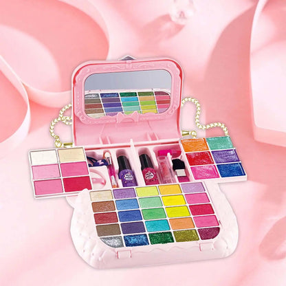 Kids Makeup Kits Makeup Set Toy Vanity Set Girls Toy ,Role Playing for Age 3 4 5+ Toddlers Present Gift