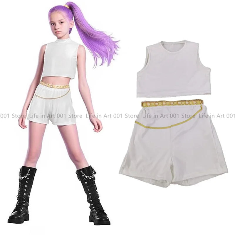 EtherealBe Kids Demon Hunter Cosplay Outfit for Girls